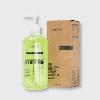 detoxikačný čistiaci prípravok skinfood active 500ml
