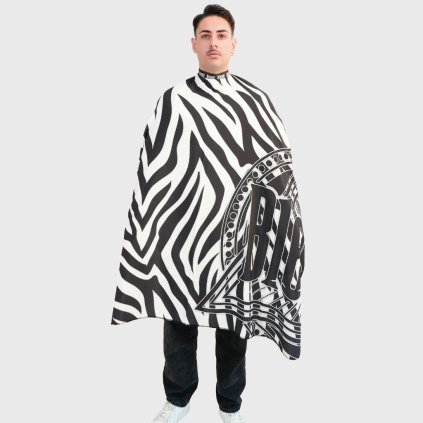 Blessed Zebra Barber Cape holičská šiška s neoprénom