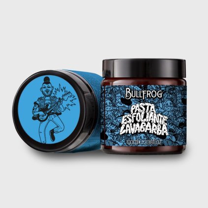 Bullfrog Rocker Bro Exfoliačná čistiaca pasta na fúzy 100 ml