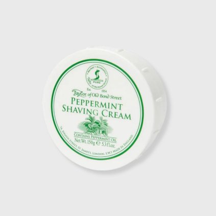 Taylor Of Old Bond Street krém na holenie mätový 150g
