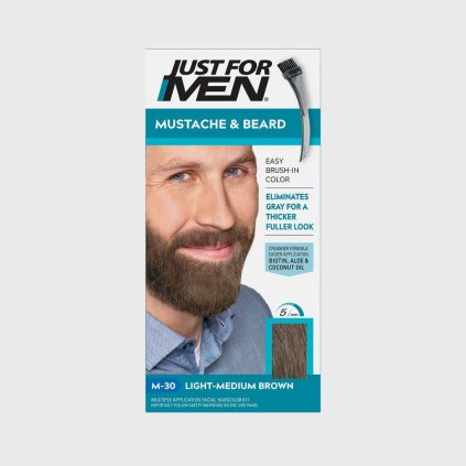 Just For Men Farba na fúzy Light Medium Brown: Svetlo až stredne hnedá M 30