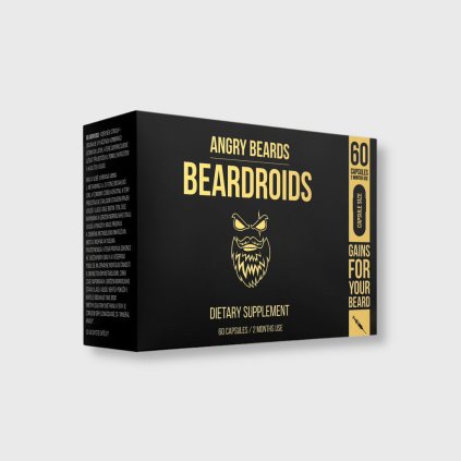 nahnevané fúzy beardroids vitamíny pre hrdzu na brade