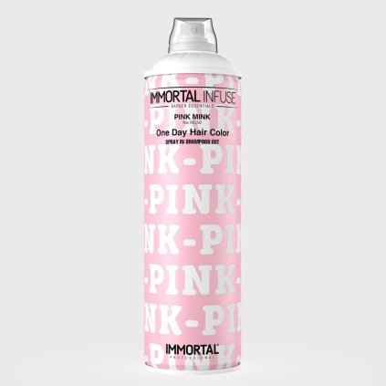 Immortal NYC Infuse One Day Hair Color Pink Mink farba na vlasy v spreji ružová 200 ml