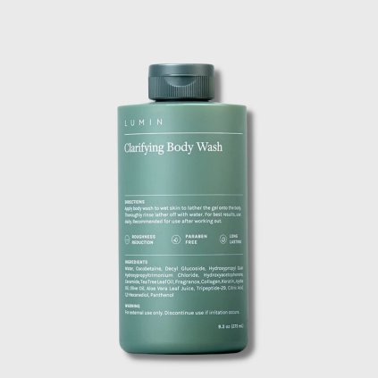 lumin skin clearfying body wash shower gel 275ml