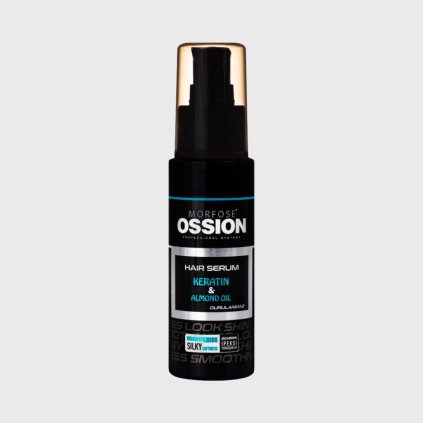 Morfose Ossion Hair Serum Keratín & Almond Oil keratínové sérum pre poškodené a suché vlasy 75ml