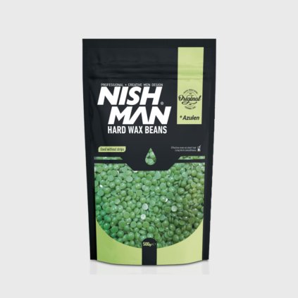 Nishman depilačný vosk zrná zelená 500g