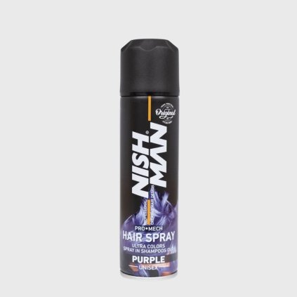 nish man pro moss lak na vlasy fialová farba lak na vlasy fialová 150ml