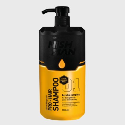 Nish Man Pre Hair Shampoo šampón na vlasy s keratínom 1250 ml