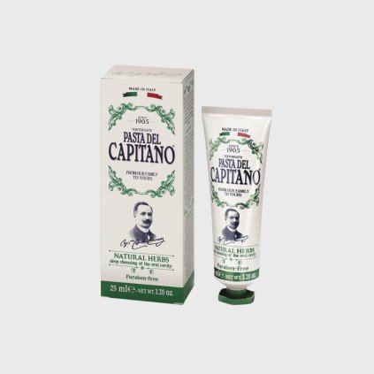 Pasta del Capitano Natural Herbs zubná pasta 25 ml