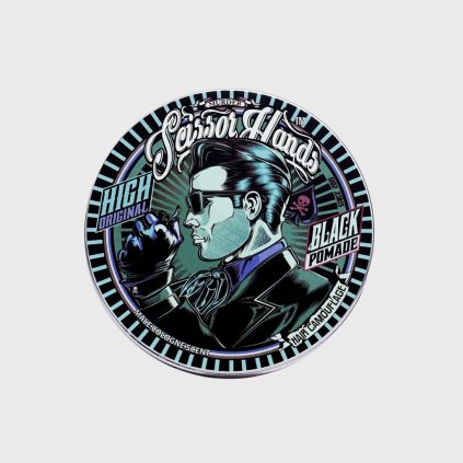 scissor hands black pomade