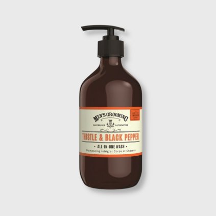 scottish fine soaps pánske mydlo na umývanie tela a vlasov čierne korenie a bodliak 500ml