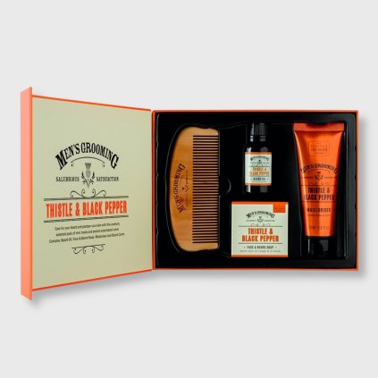 scottish fine soaps darčeková sada pre mužov bodliak čierne korenie