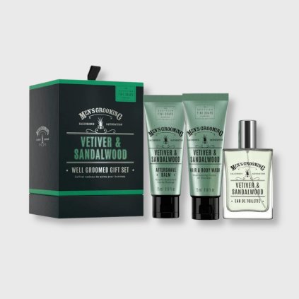 scottis fine soaps darčeková sada pre mužov vetiver santalové drevo