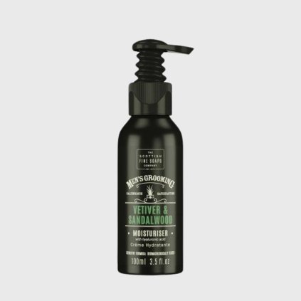 Scottish Fine Soaps Vetiver & Sandalwood pánsky hydratačný pleťový krém 100 ml