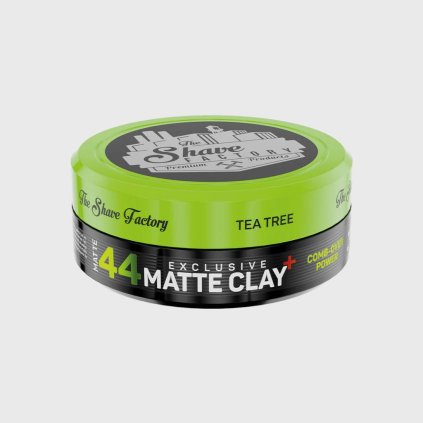 Matná hlina na vlasy s tea tree The Shave Factory Matte Clay Comb Over Power 150 ml