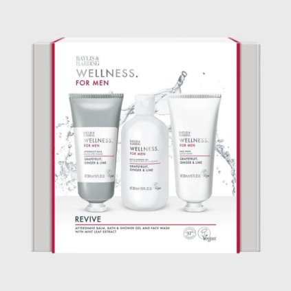 Baylis & Harding Darčeková súprava starostlivosti o telo pre mužov, sprchový gél 300 ml, balzam po holení 200 ml, umývací gél na tvár 200 ml