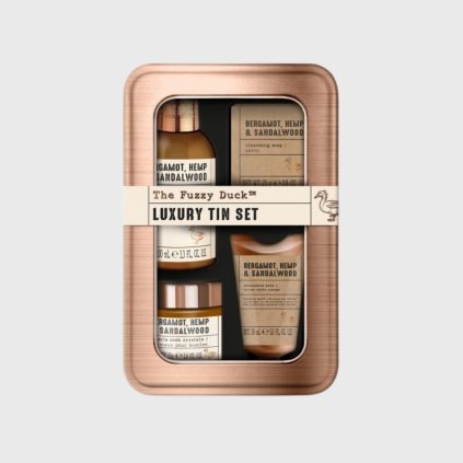 Baylis & Harding Pánska darčeková súprava v plechovke Bergamot, konope a santalové drevo, 4ks