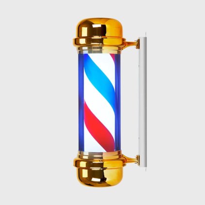Holičské pólové svetlo pre holičstvo Gold
