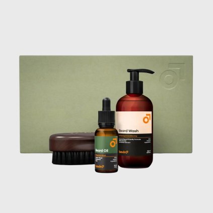 Beviro Bergamia Wood Beard Care Kit sada starostlivosti o fúzy