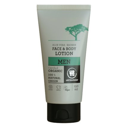 urtekram pánske telové mlieko 2v1 baobab aloe 150 ml