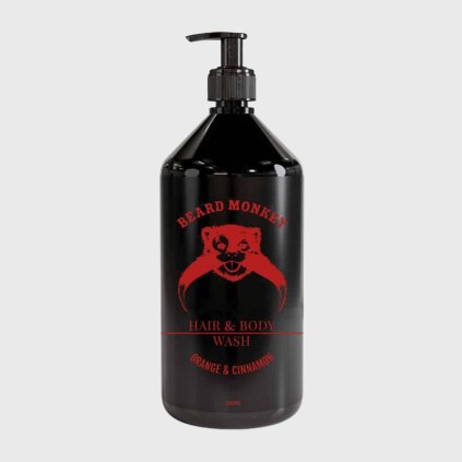 Beard Monkey Pomaranč a škorica na umývanie vlasov a tela Umývanie vlasov a tela 1000 ml