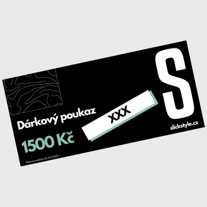 slickstyle darčekový poukaz 1500kc