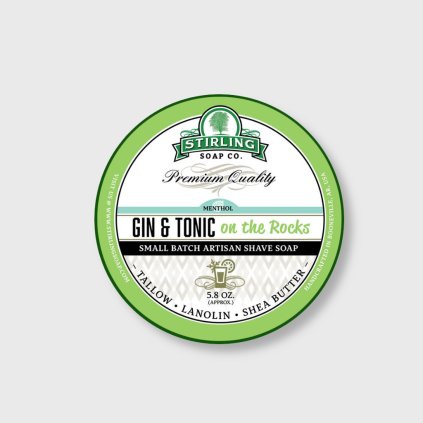 mydlo stirling soap company gin tonic
