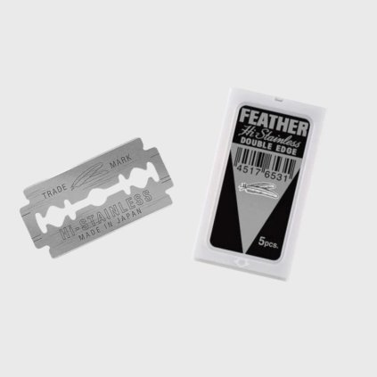 Žiletky na holenie Feather Hi Stainless Double Edge 5 ks