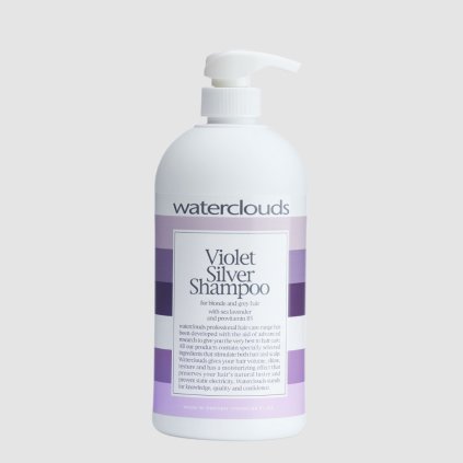 waterclouds fialový strieborný šampón 1000ml