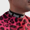 Blessed Acid Leopard Barber Cape Neoprene Collar