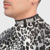 Blessed Black Leopard Barber Cape barber pláštenka s neoprénovým golierom