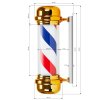 Barber Pole Gold Rozmery