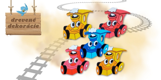 Detské drevené dekorácie