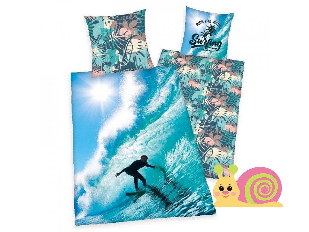 Bavlnené obliečky Surfista, 140x200 cm