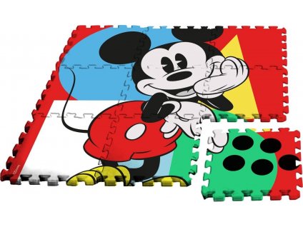 Podlahové penové puzzle Mickey + taška