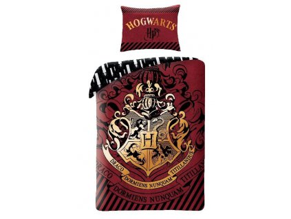 Bavlnené obliečky Harry Potter burgund, 140x200 cm