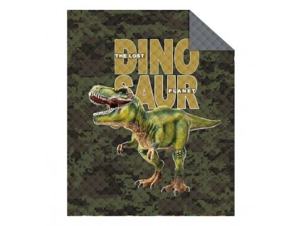 Prehoz na posteľ Dinosaur Army, 170/210 cm