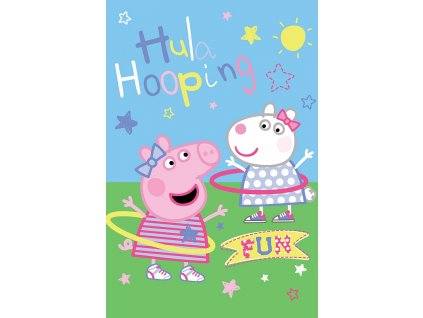 Detská fleece deka Peppa Pig, 100/150 cm