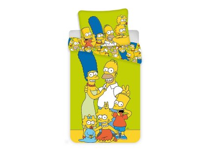 Obliečky Simpsons Family green 140/200, 70/90