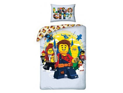 Detské obliečky Lego City Grey, 140/200, 70/90 cm