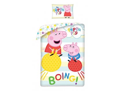 Obliečky vo vaku Peppa Pig Boing, 140/200, 70/90 cm