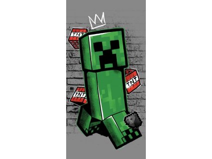 Detská osuška Minecraft Metro Art Creeper, 70/140 cm