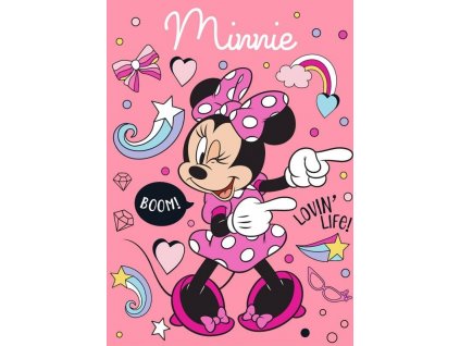 Detská deka Minnie Boom, 100/140 cm