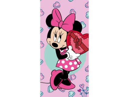 JERRY FABRICS Osuška Minnie Pink Bavlna - Froté, 70/140 cm