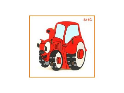 stojan na ceruzky traktor cerveny s15cmkc