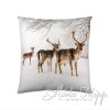 dekoracny vankus zimny motiv jelene