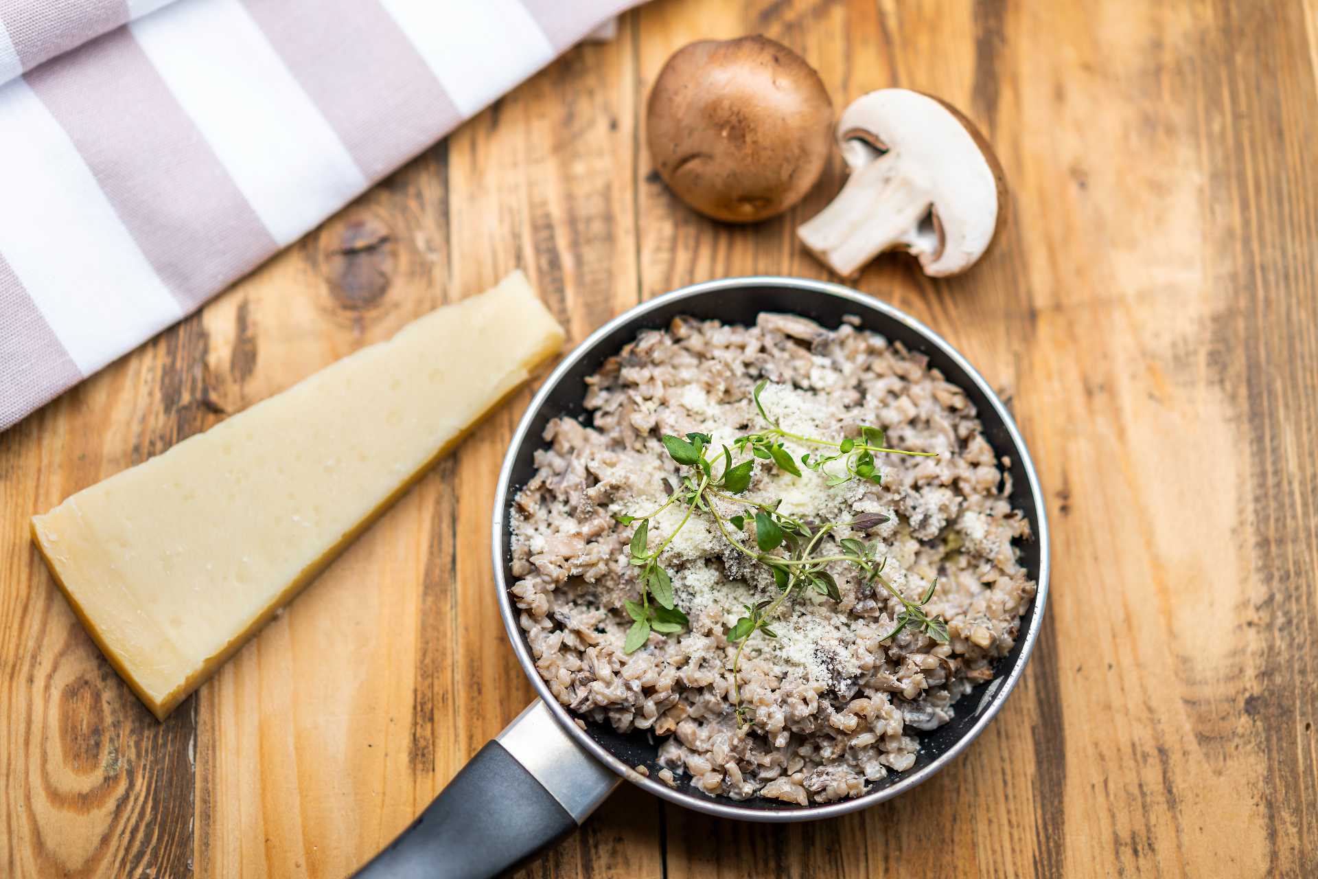 Houbové rizoto s tymiánem