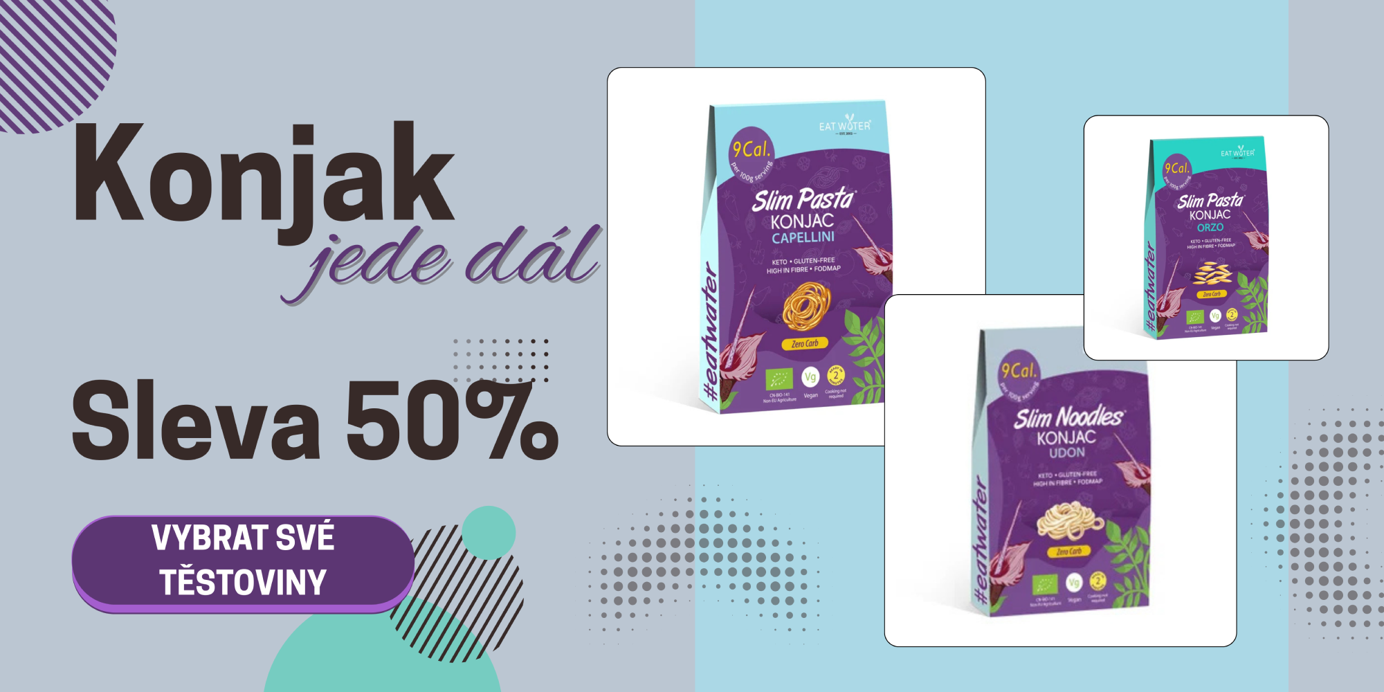 Orzo, Udon, Capelliny 50%
