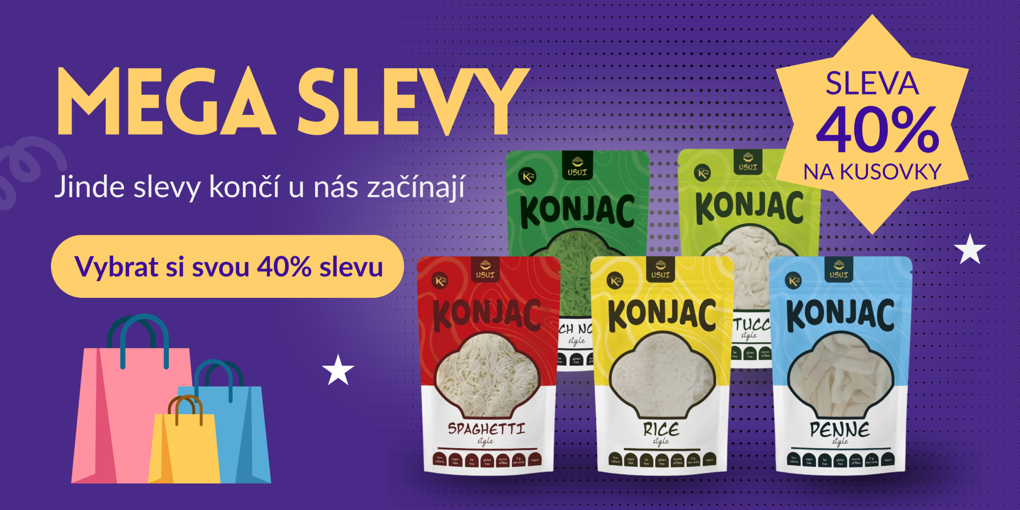 Mega slevy - 40% kusovky