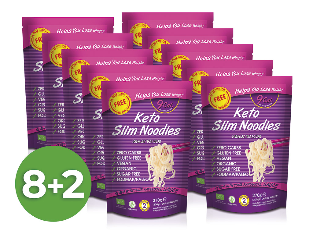Slim Pasta Výhodný balíček Slim Pasta Noodles (10 ks) 2 500 g